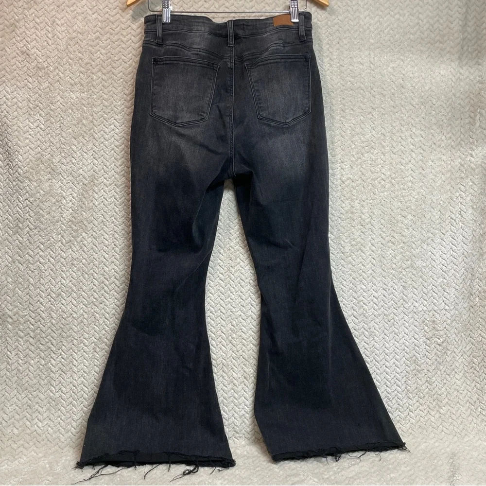 Judy Blue Black High Waisted‎ Super Flare Stretch 70s Retro Hippie Size 7/28
